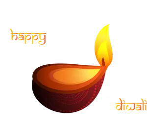 Festive_ Diwali_ Diya_ Illustration PNG image