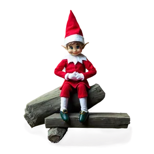 Festive Elf Shelf Sit Png 05242024 PNG image