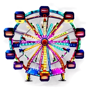 Festive Ferris Wheel With Lights Png Ooe91 PNG image