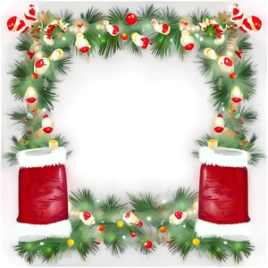 Festive Fireplace Mantel Decor PNG Pub PNG