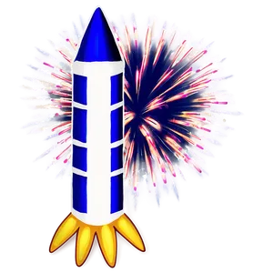 Festive Firework Rocket Png 06212024 PNG image