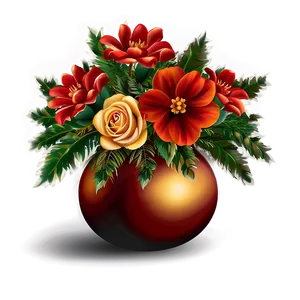 Festive Floral Arrangement Png 06132024 PNG image