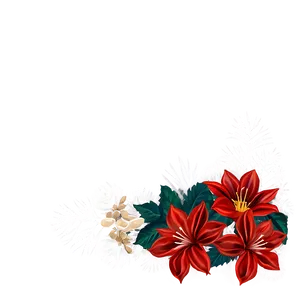 Festive Flower Frame Png 05252024 PNG image