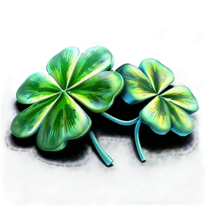 Festive Four Leaf Clover PNG Kvv