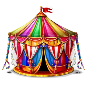 Festive Fun Circus Tent PNG Fha PNG