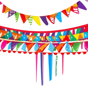 Festive Fun Party Streamers PNG 06282024 PNG