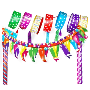 Festive Fun Party Streamers PNG Naa21 PNG