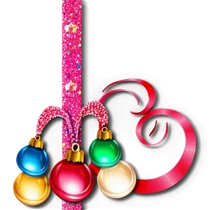 Festive Glitter Line Decoration Png 06272024 PNG image