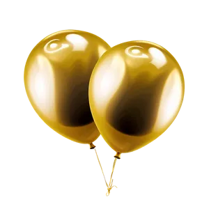 Festive Gold Balloons Png 05252024 PNG image