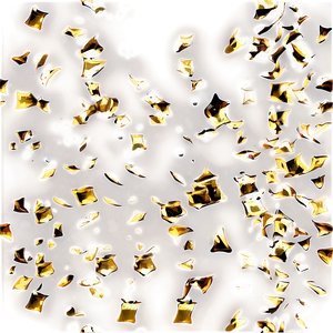 Festive Gold Confetti PNG 06262024