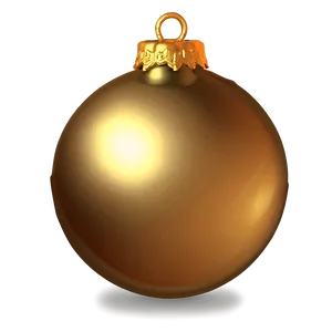 Festive Gold Ornament For Christmas Png 46 PNG image