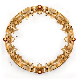 Festive Gold Plate Png 39 PNG image