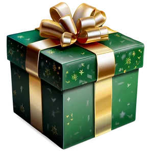 Festive Green Box PNG 06292024