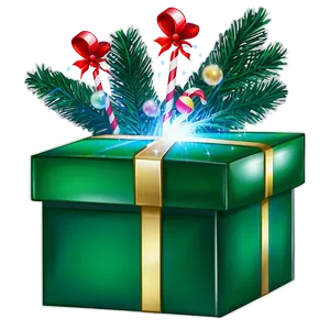 Festive Green Box PNG 13 PNG