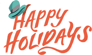 Festive Happy Holidays Greeting