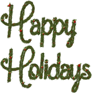Festive Happy Holidays Greeting