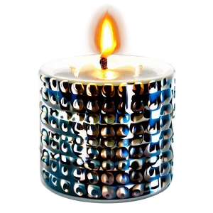 Festive Holiday Candle PNG 05242024