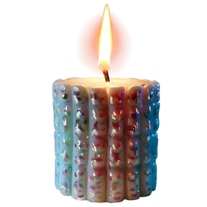 Festive Holiday Candle PNG 05242024