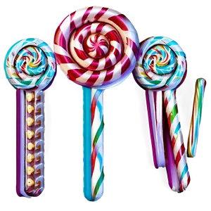 Festive Holiday Candy PNG Pwb78