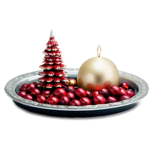 Festive Holiday Decor Tray PNG 06212024 PNG