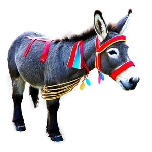 Festive Holiday Donkey PNG 78 PNG