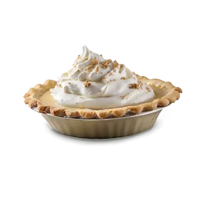 Festive Holiday Eggnog Pie PNG 1 PNG