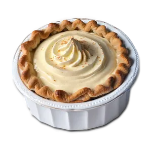Festive Holiday Eggnog Pie PNG Bhs PNG