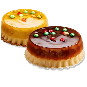 Festive Holiday Flan Recipe PNG Oqc99 PNG
