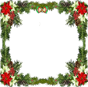 Festive Holiday Frame Design PNG image