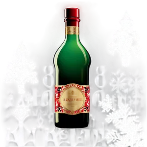 Festive Holiday Liquor Bottle PNG 35 PNG