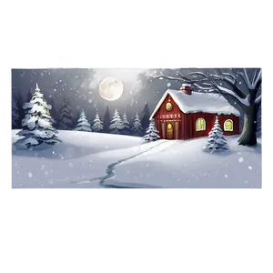Festive Holiday Scene Drawing PNG 05212024