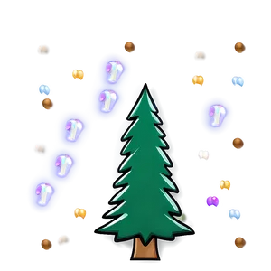 Festive Holiday Scene Drawing PNG Vof28