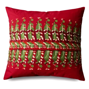 Festive Holiday Throw Pillow Png Bdd PNG image