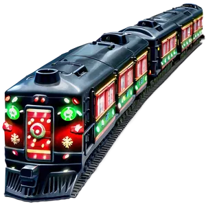 Festive Holiday Train PNG 72 PNG