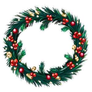 Festive Holiday Wreaths Png 42 PNG image