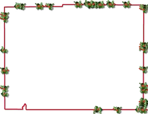 Festive Holly Christmas Frame