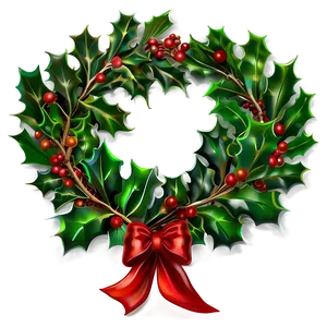 Festive Holly PNG 1