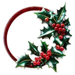 Festive Holly PNG 22