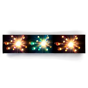 Festive House Party Lights PNG 06262024