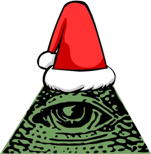 Festive Illuminati Eye PNG image