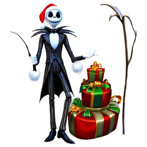 Festive Jack Skellington Santa PNG Ecp87 PNG