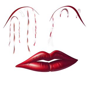 Festive Kissy Lips PNG Gvq