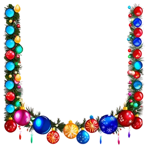 Festive Lights Christmas Border Png Jme PNG image