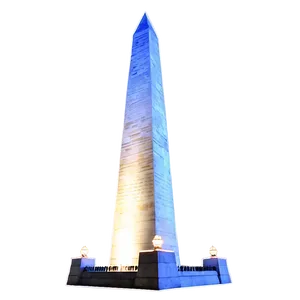 Festive Lights On Washington Monument Png 06202024 PNG image