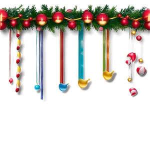 Festive Line Border PNG 06262024