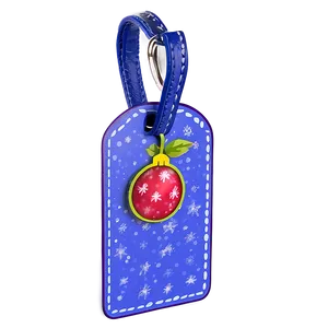 Festive Luggage Tag PNG Nnt