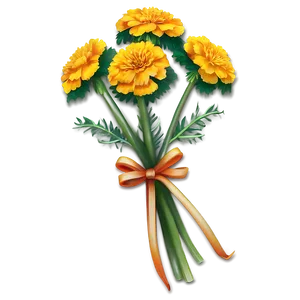 Festive Marigolds PNG Ita