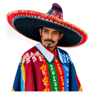 Festive Mexican Poncho Outfit Png 9 PNG image