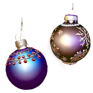 Festive Ornaments PNG Hqk2