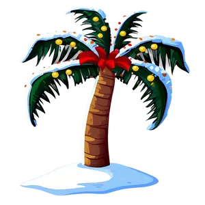 Festive Palm Trees PNG 05042024